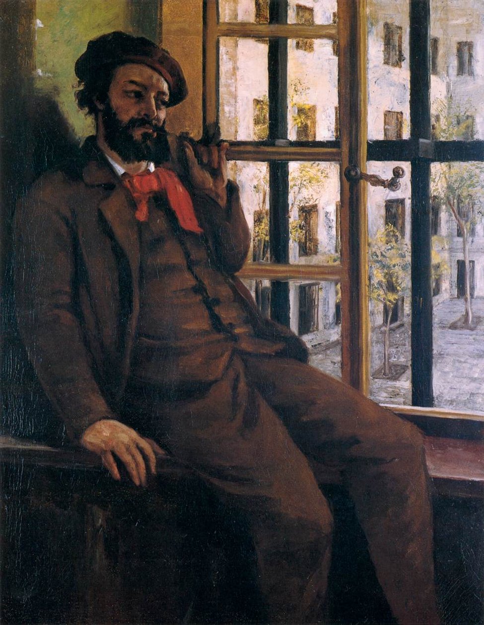 Selbstporträt in Sainte-Pélagie von Gustave Courbet