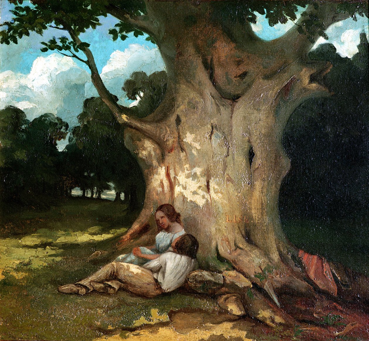 Die große Eiche von Gustave Courbet