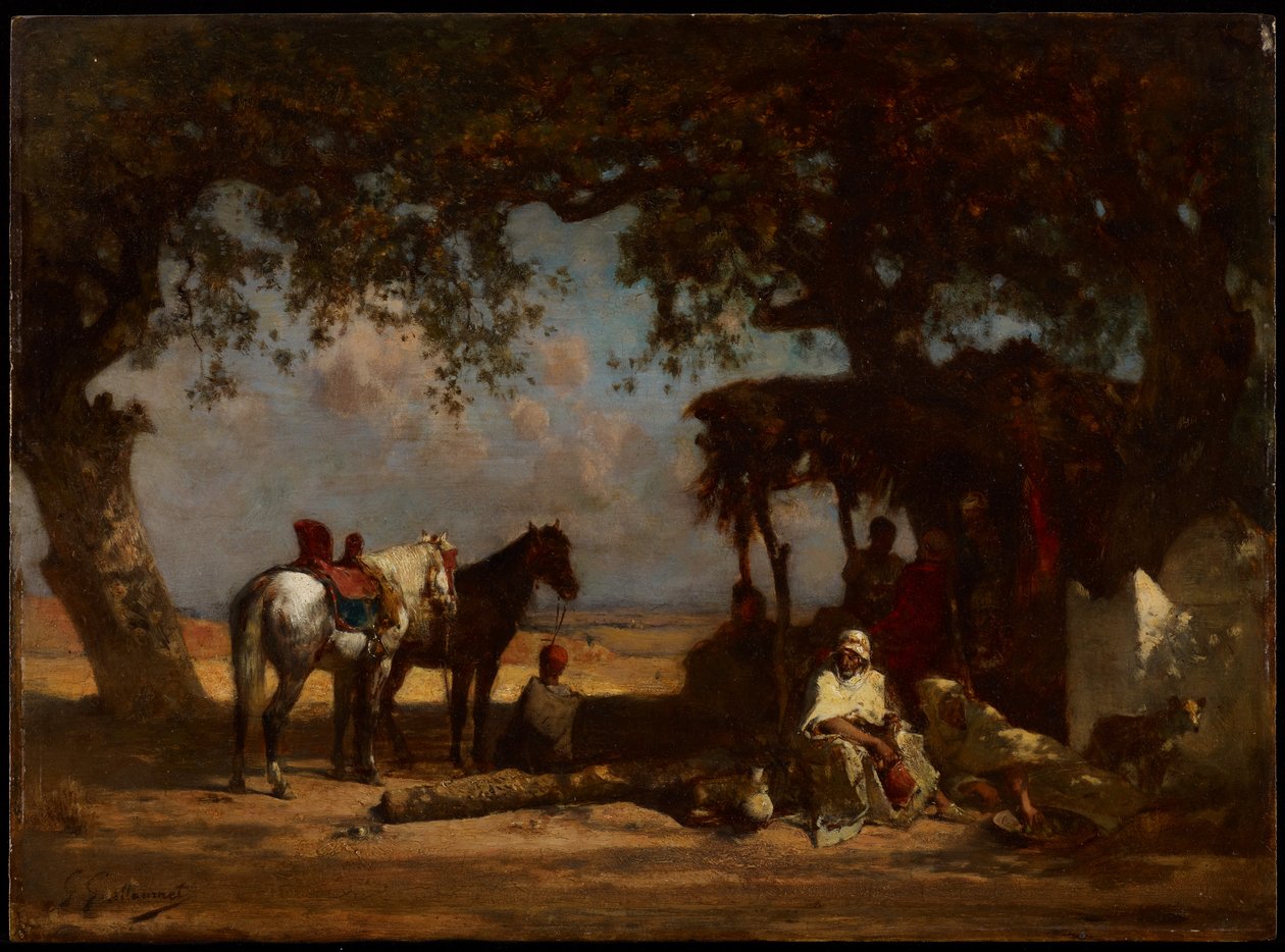 Ein arabisches Lager, ca. 1880 von Gustave Guillaumet