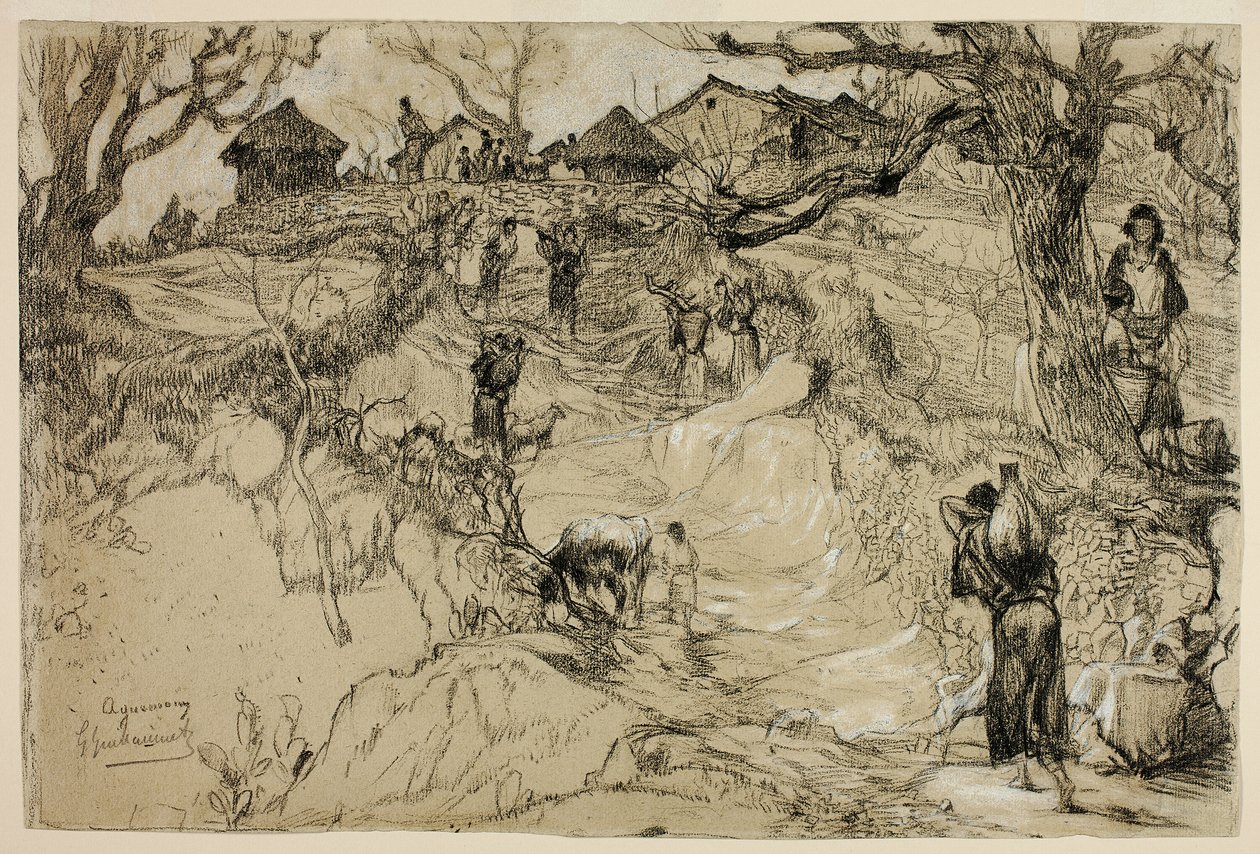 Aquemoun, Algerien von Gustave Achille Guillaumet