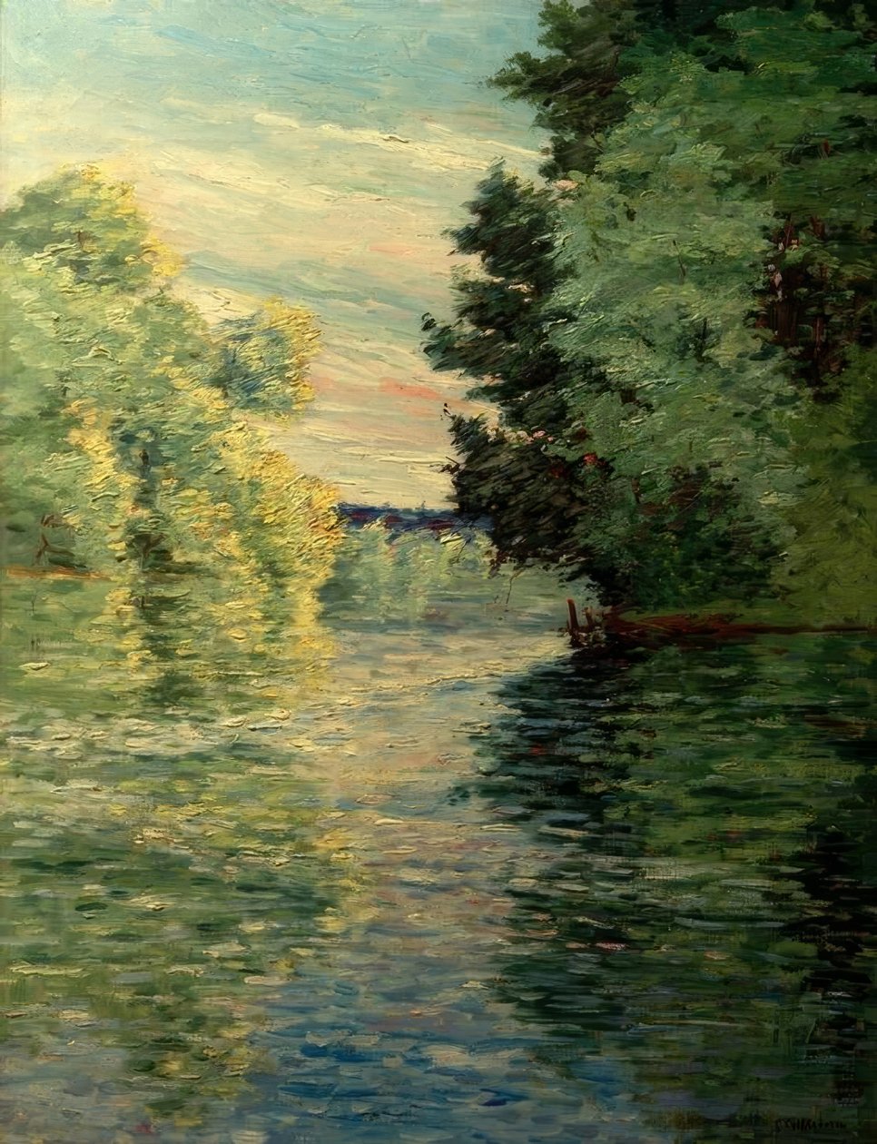 Der kleine Arm der Seine bei Argenteuil von Gustave Caillebotte