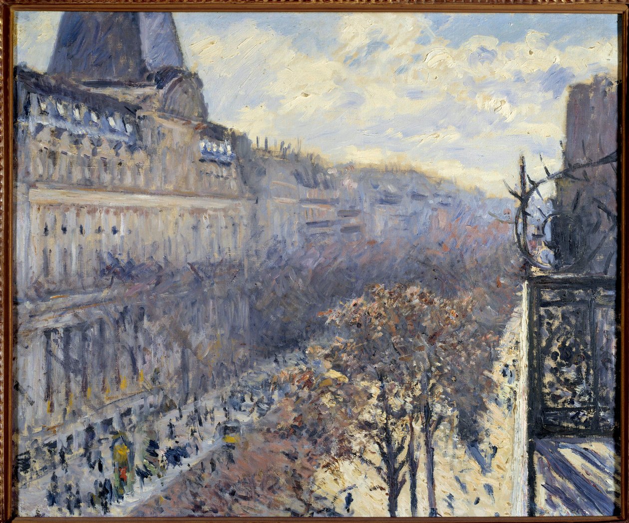 Der Boulevard des Italiens in Paris, Gemälde von Gustave Caillebotte (1848-1894) 1880 von Gustave Caillebotte