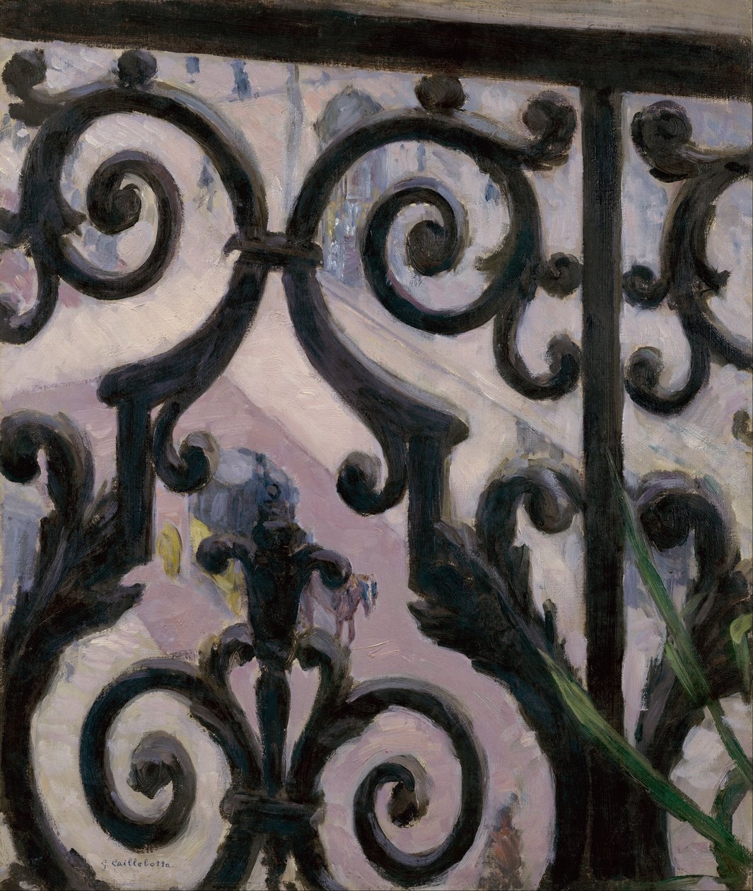 Blick von einem Balkon von Gustave Caillebotte