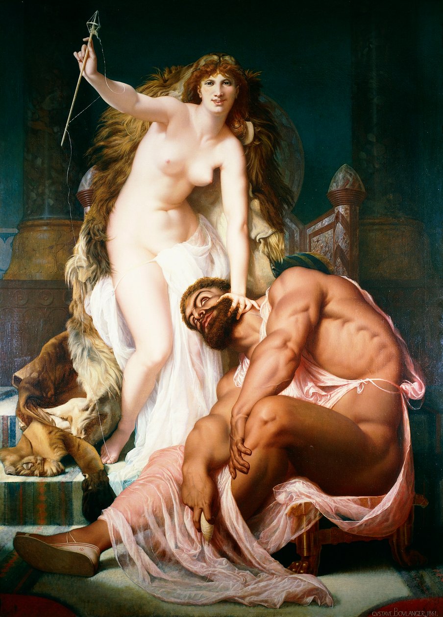 Herkules zu Füßen von Omphale, 1861 von Gustave Clarence Rodolphe Boulanger