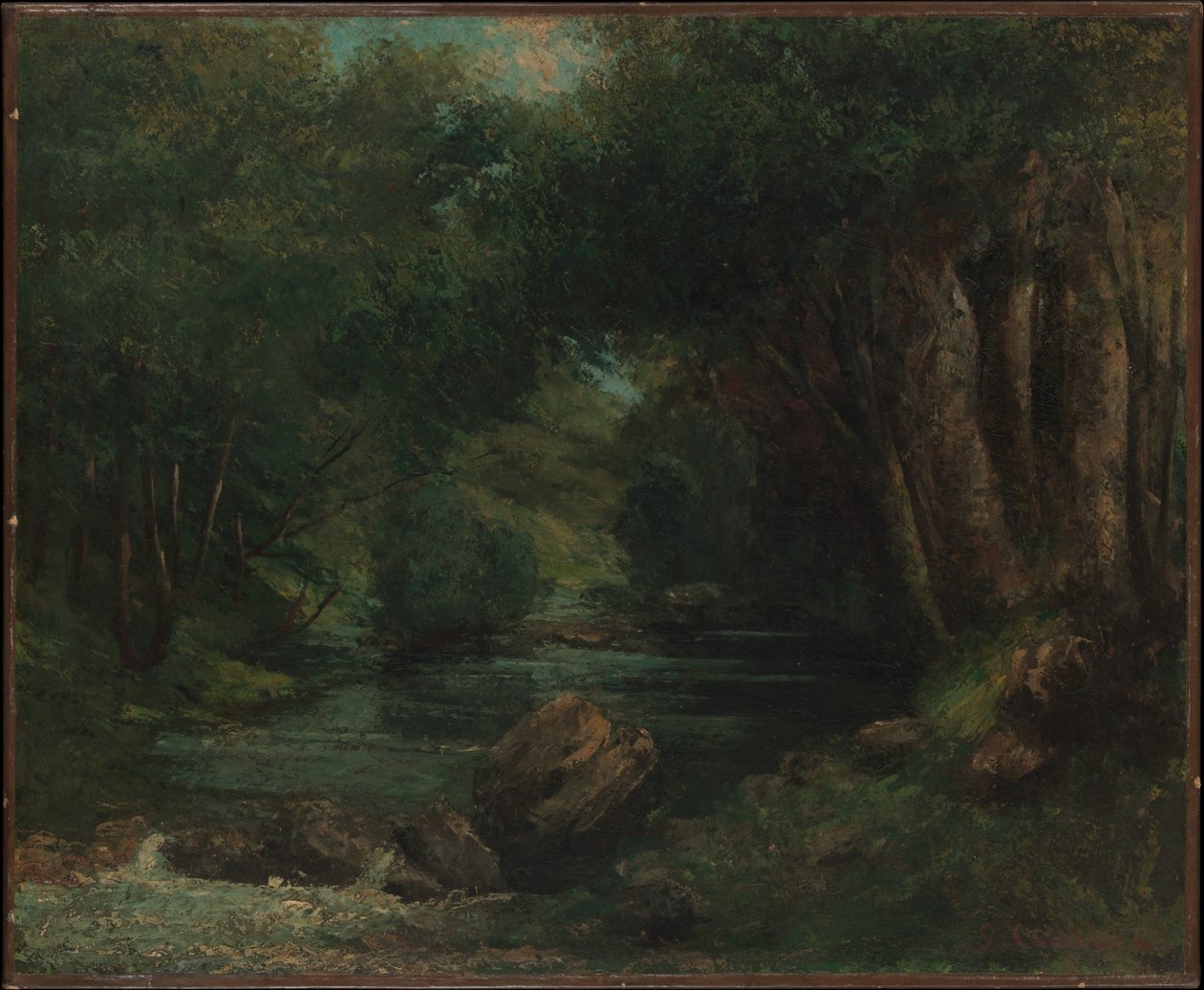 Ein Bach im Wald von Gustave Courbet