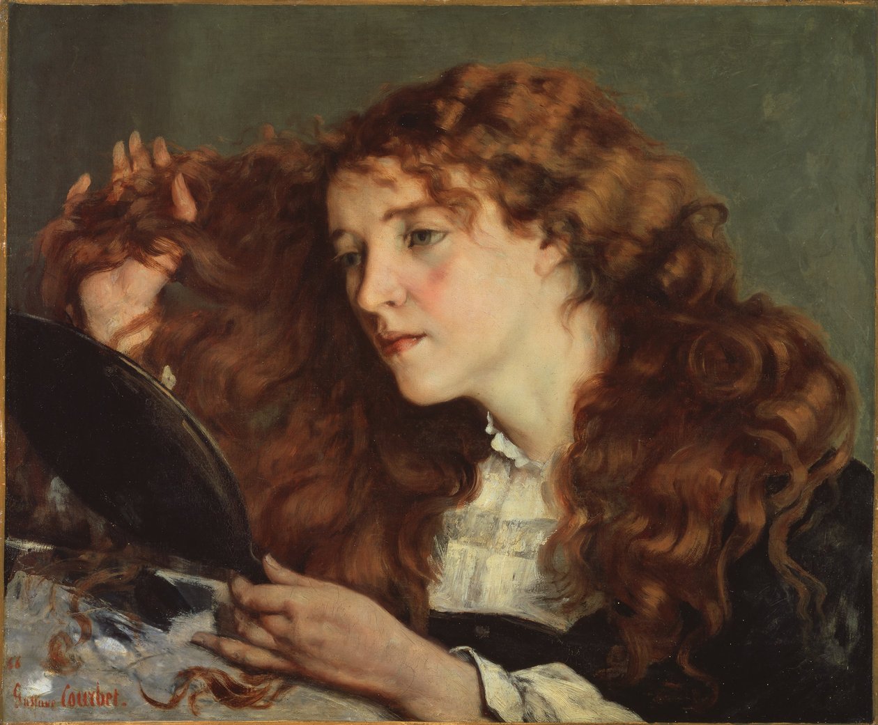 Jo, das schöne irische Mädchen von Gustave Courbet