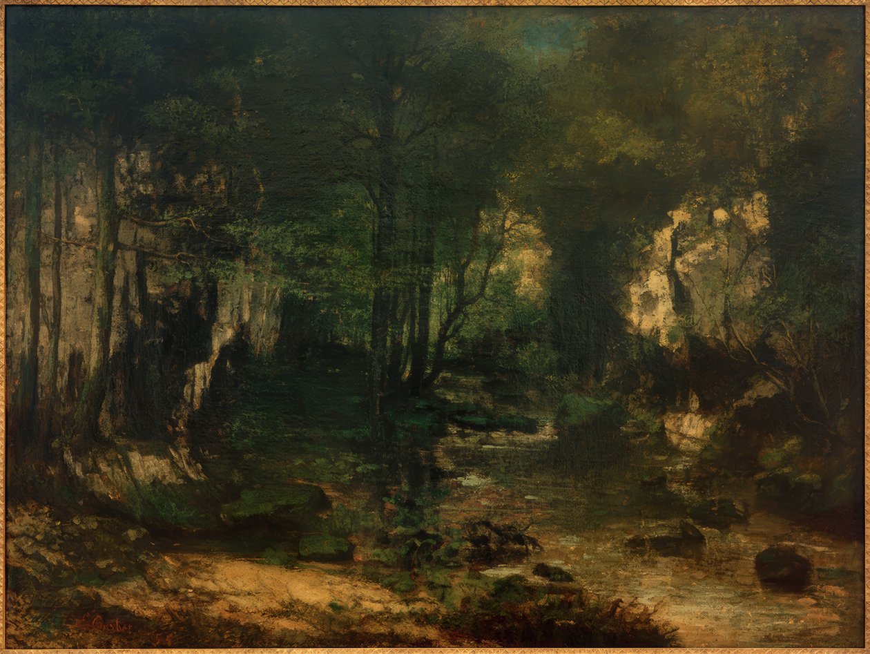 Der Bach von Puits-Noir, Tal der Loue von Gustave Courbet