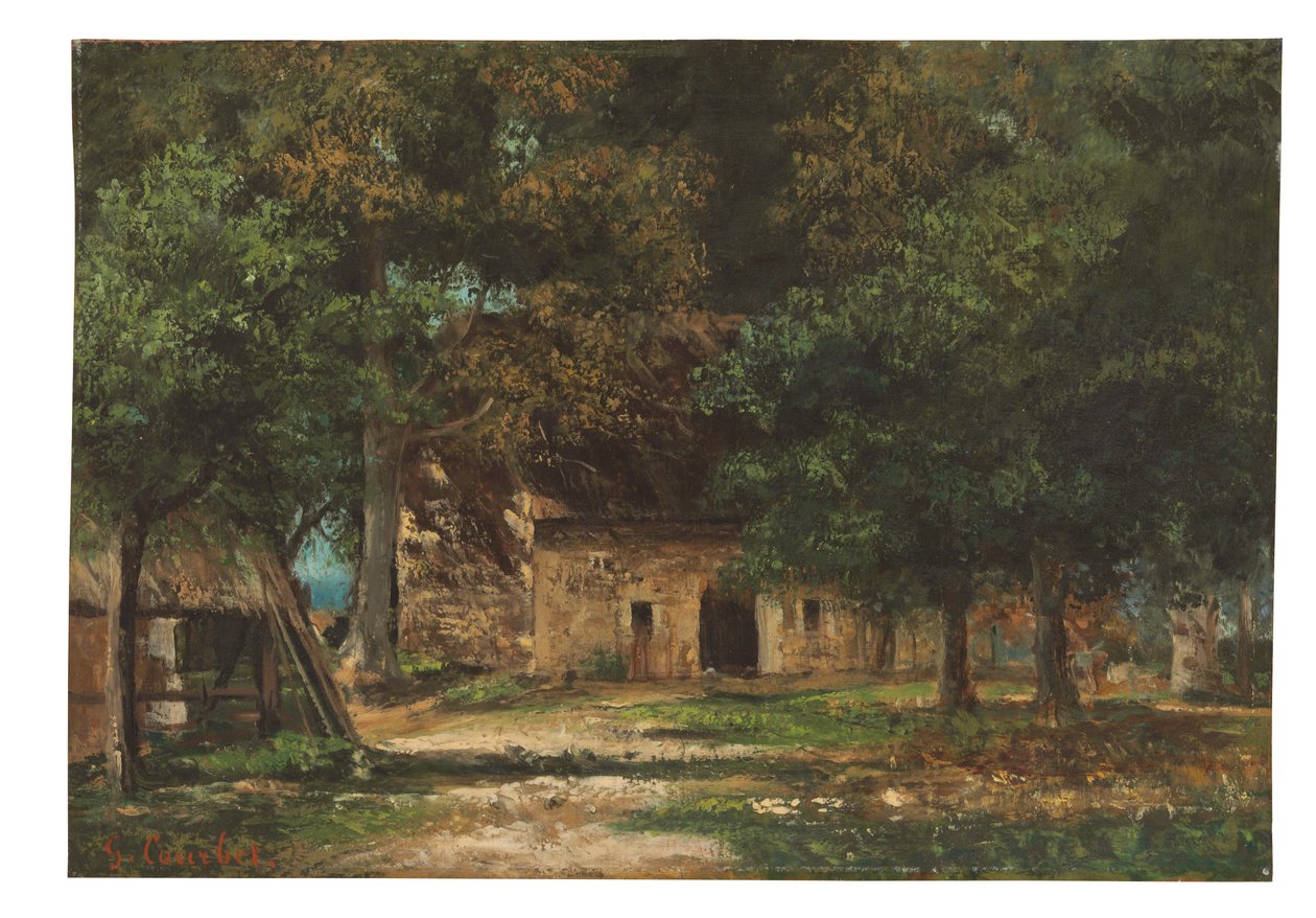 Der Garten von Mutter Toutain in Honfleur von Gustave Courbet