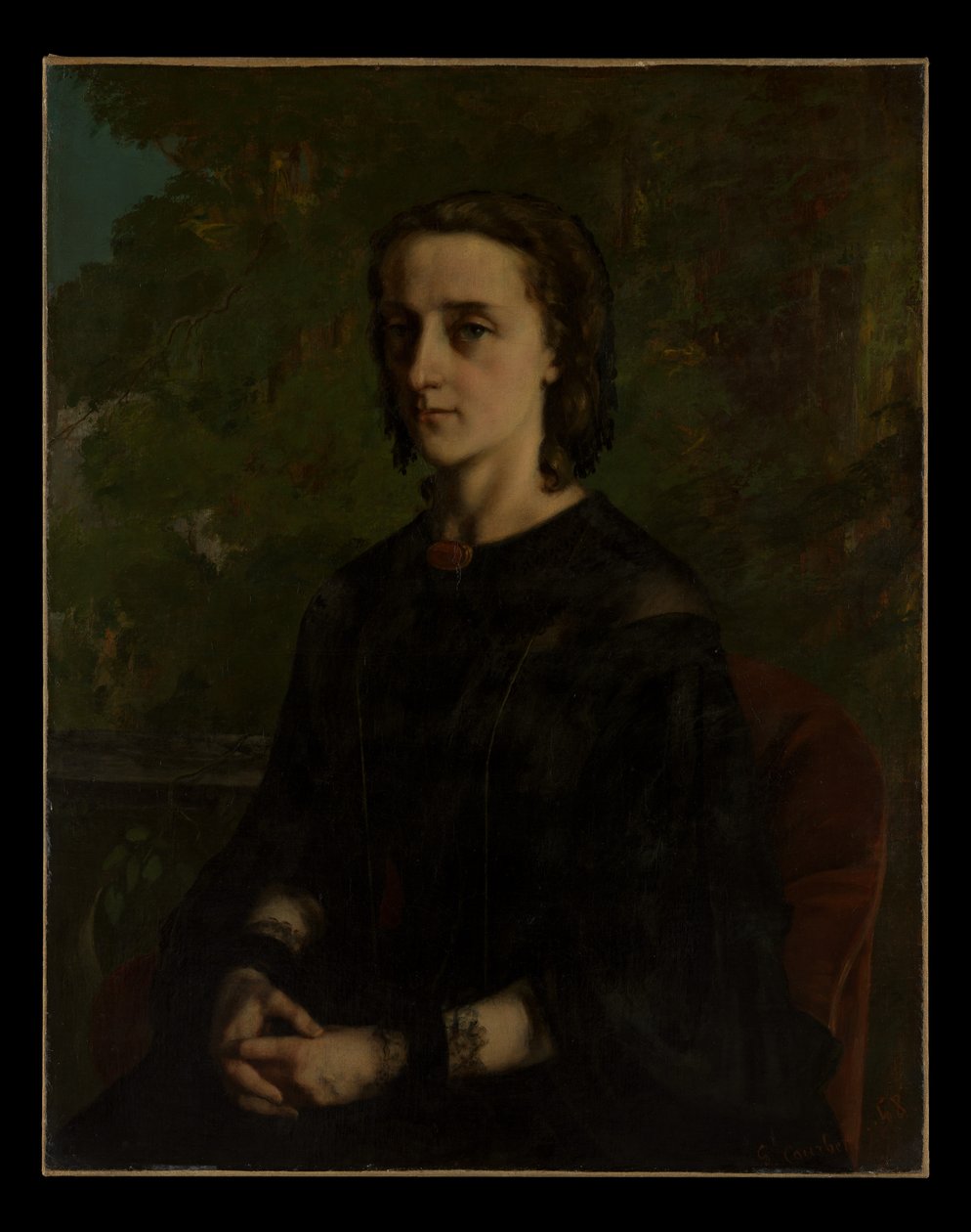 Madame Frederic Breyer (Fanny Hélène Van Bruyssel, 1830–1894) von Gustave Courbet