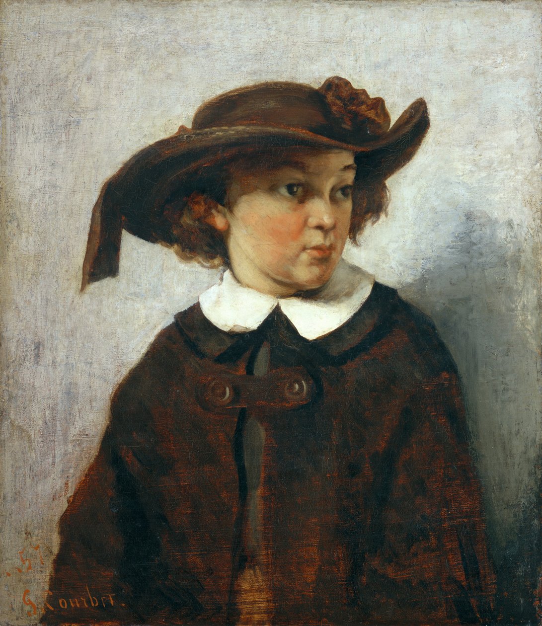 Porträt eines jungen Mädchens von Gustave Courbet
