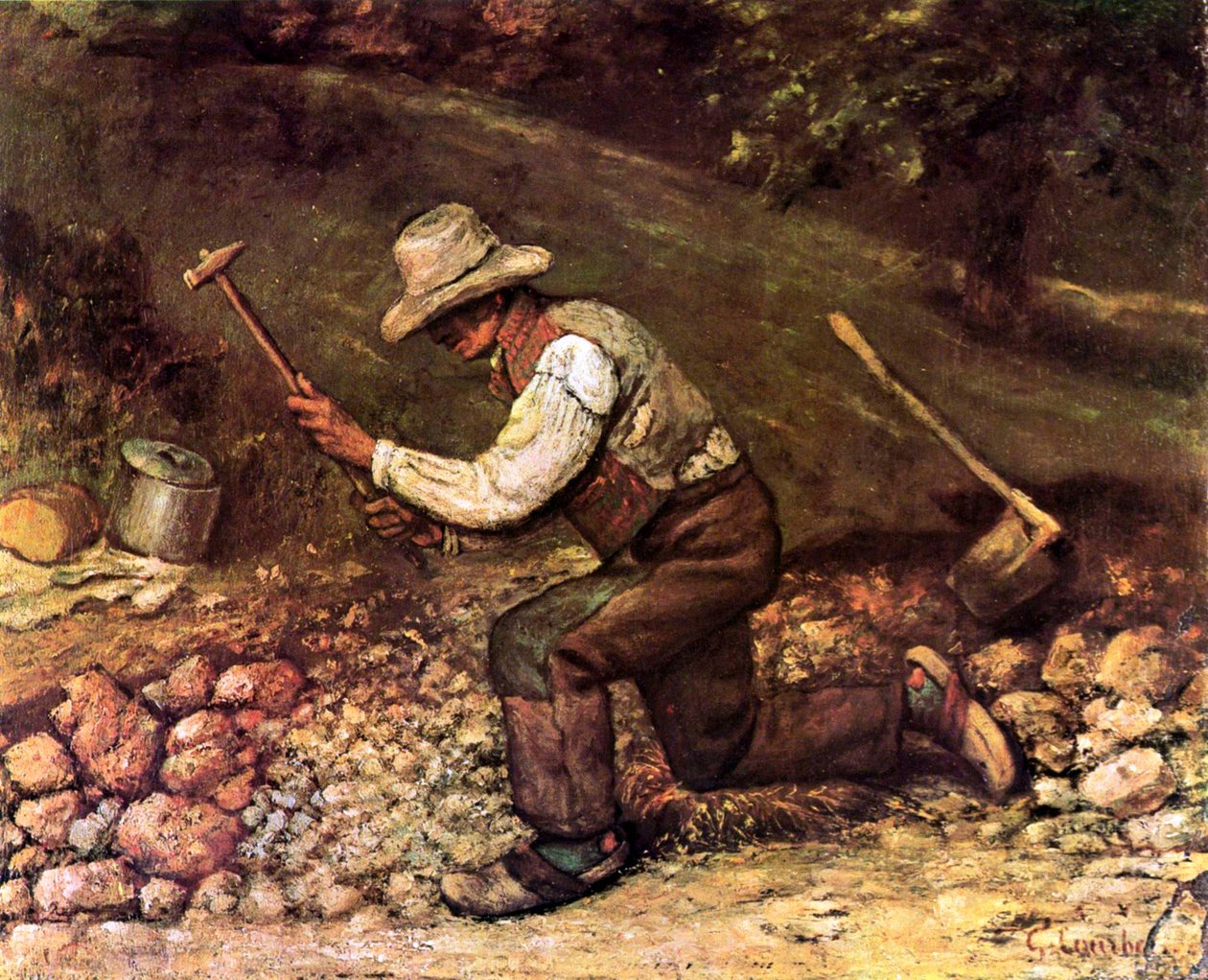 Steinhauer von Gustave Courbet