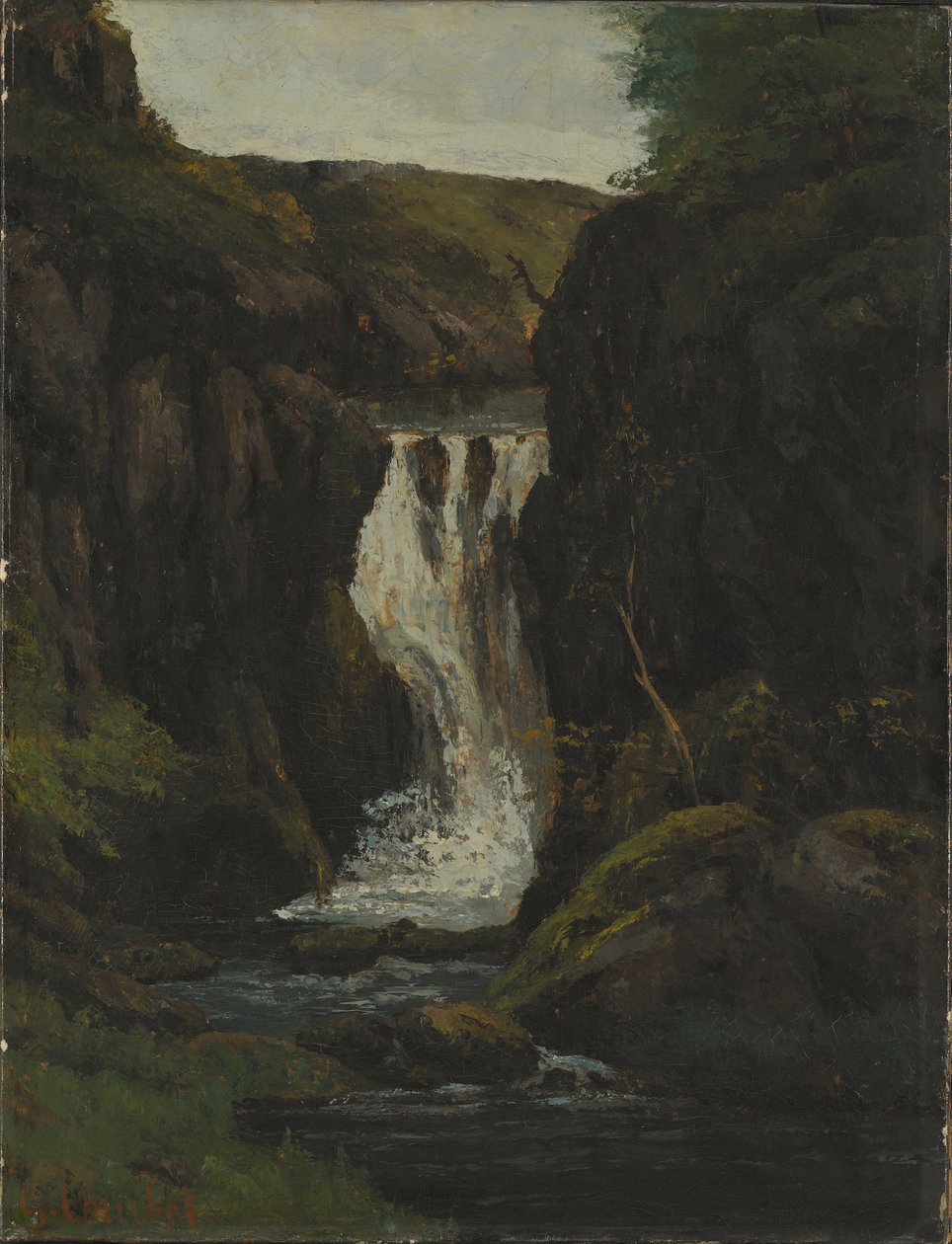 Der Wasserfall von Gustave Courbet