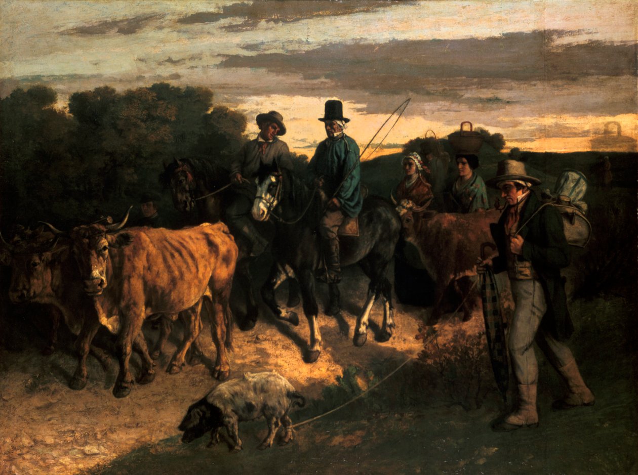 Die Bauern von Flagey Les Paysans de Flagey, 1855 von Gustave Courbet