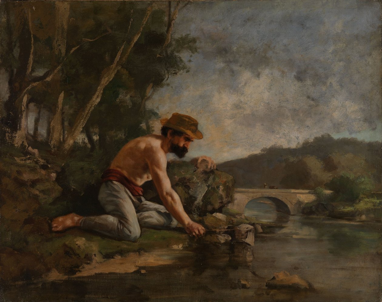 Der Fischer von Gustave Courbet