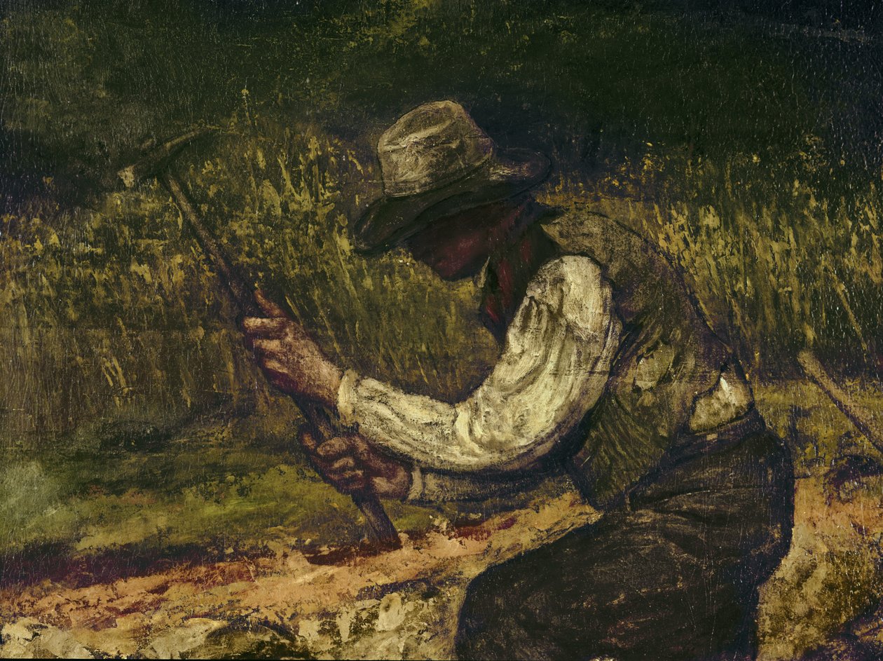 Die Steinklopfer (Detail) von Gustave Courbet
