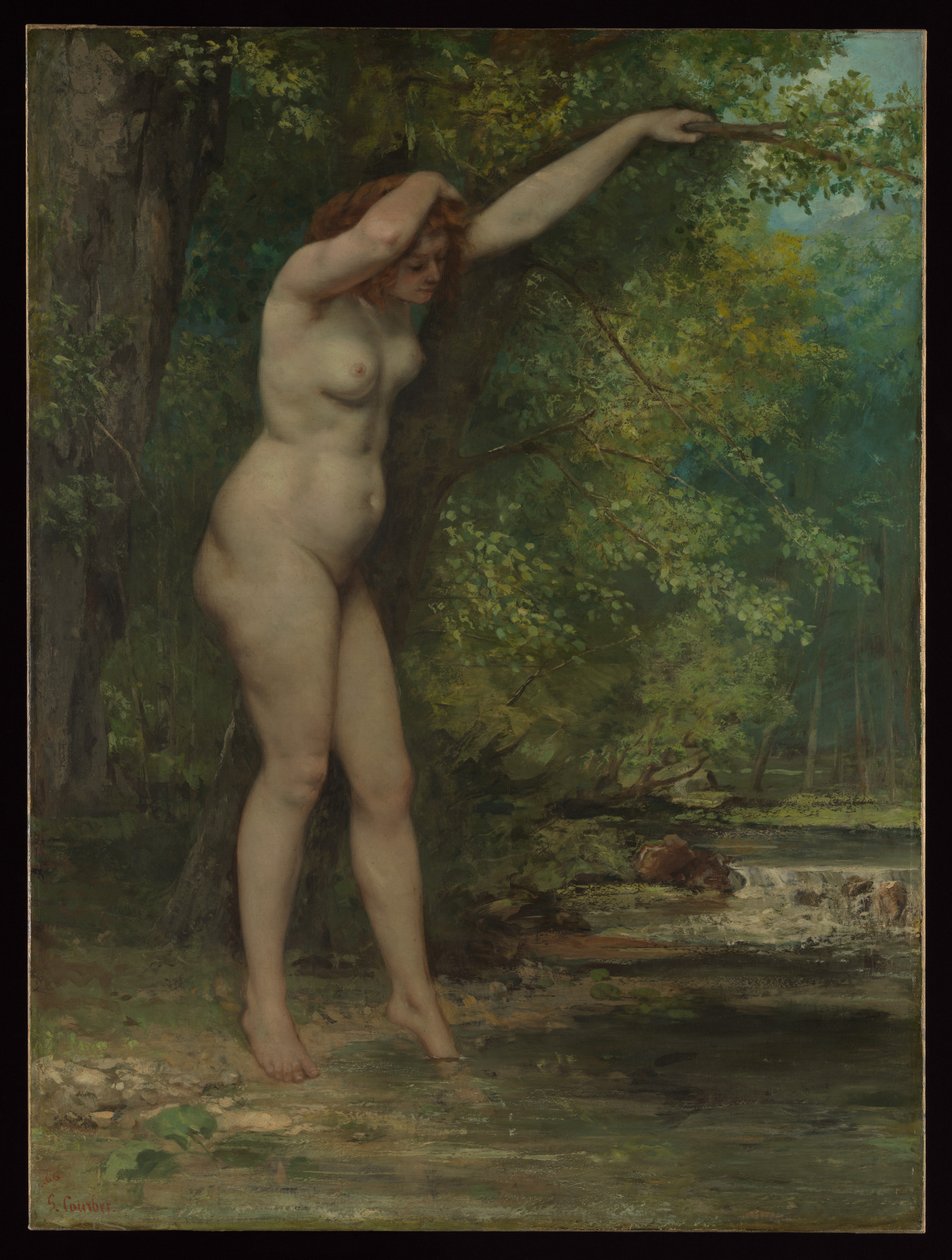 Der junge Badende von Gustave Courbet