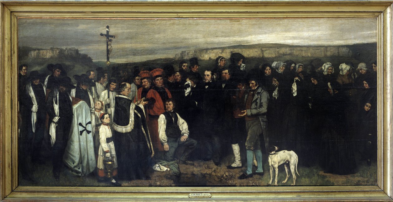 Das Begräbnis in Ornans - von Gustave Courbet, Musée d