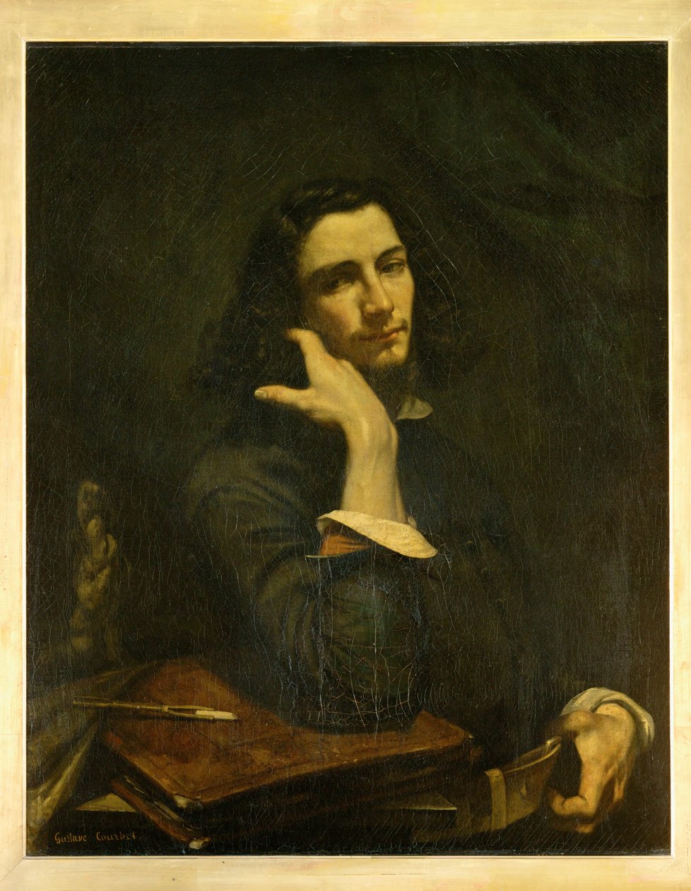 Der Mann mit dem Ledergürtel von Gustave Courbet