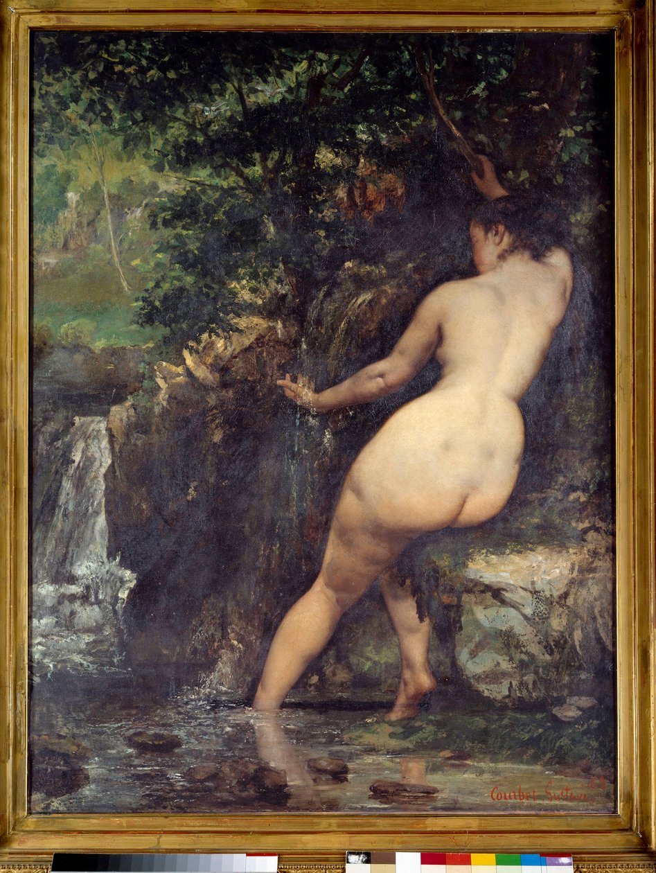 Die Quelle oder Badende an der Quelle von Gustave Courbet
