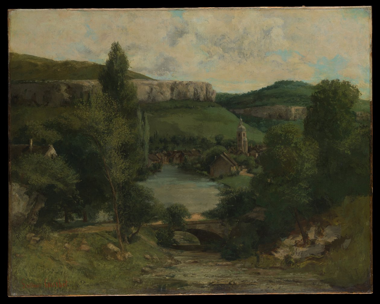 Ansicht von Ornans von Gustave Courbet