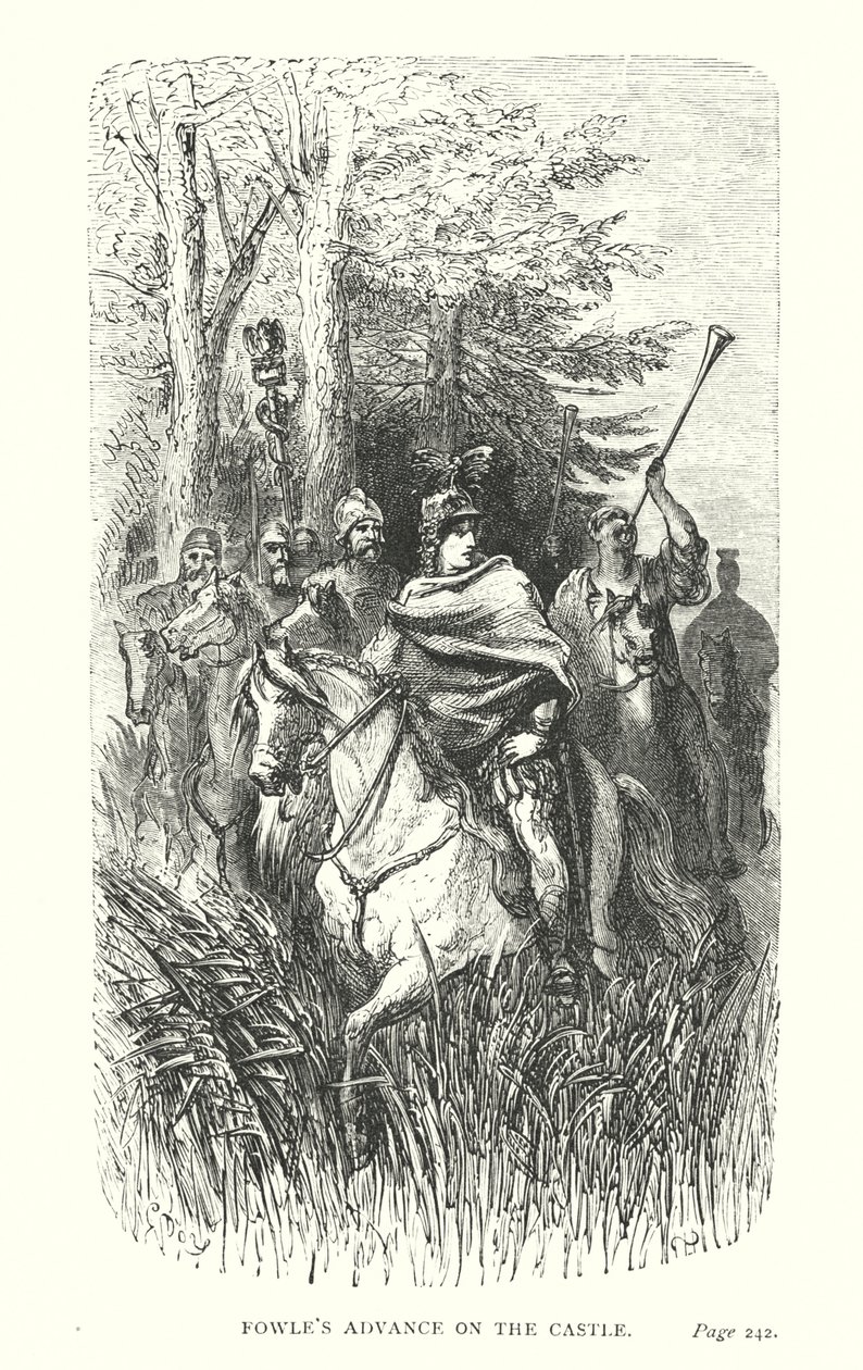 Fowles Vormarsch auf das Schloss von Gustave Dore