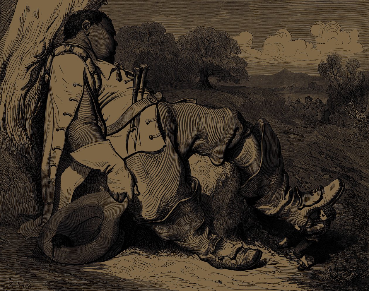 Der kleine Däumling, Gravur von Gustave Doré von Gustave Dore