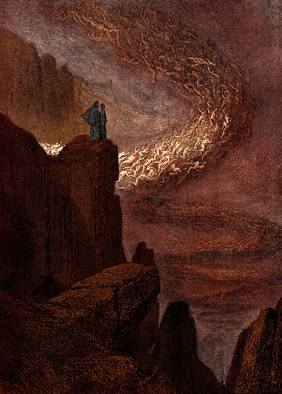 Illustration zur Göttlichen Komödie - Hölle (La Divina Commedia, L