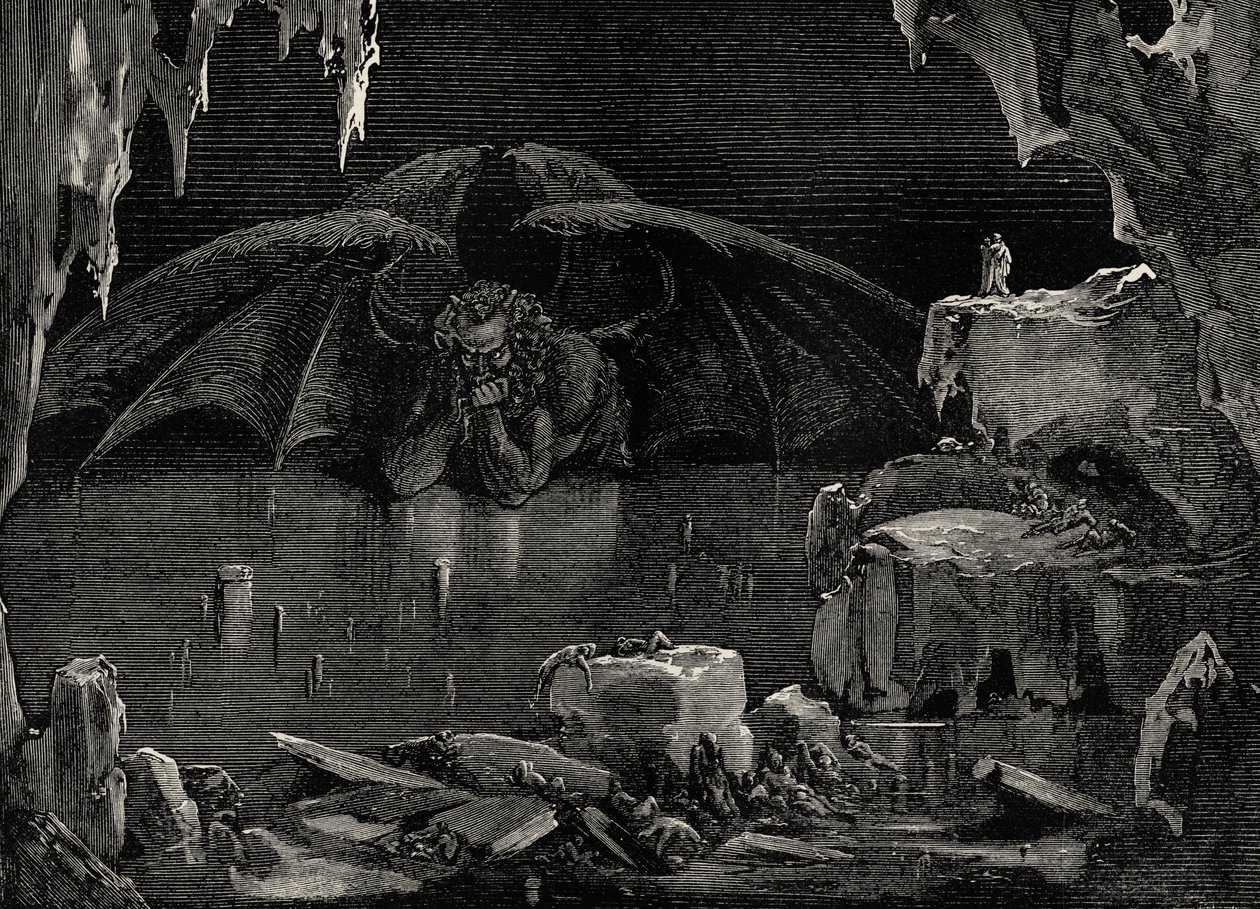 Illustration zur Göttlichen Komödie - Hölle (La Divina Commedia, L