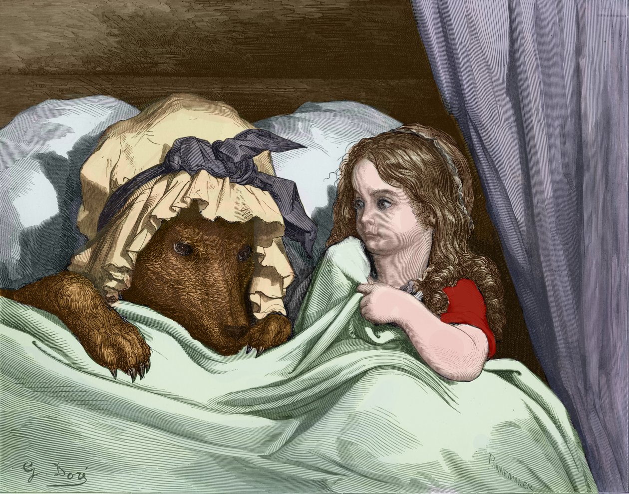 Rotkäppchen (Stich) von Gustave Dore