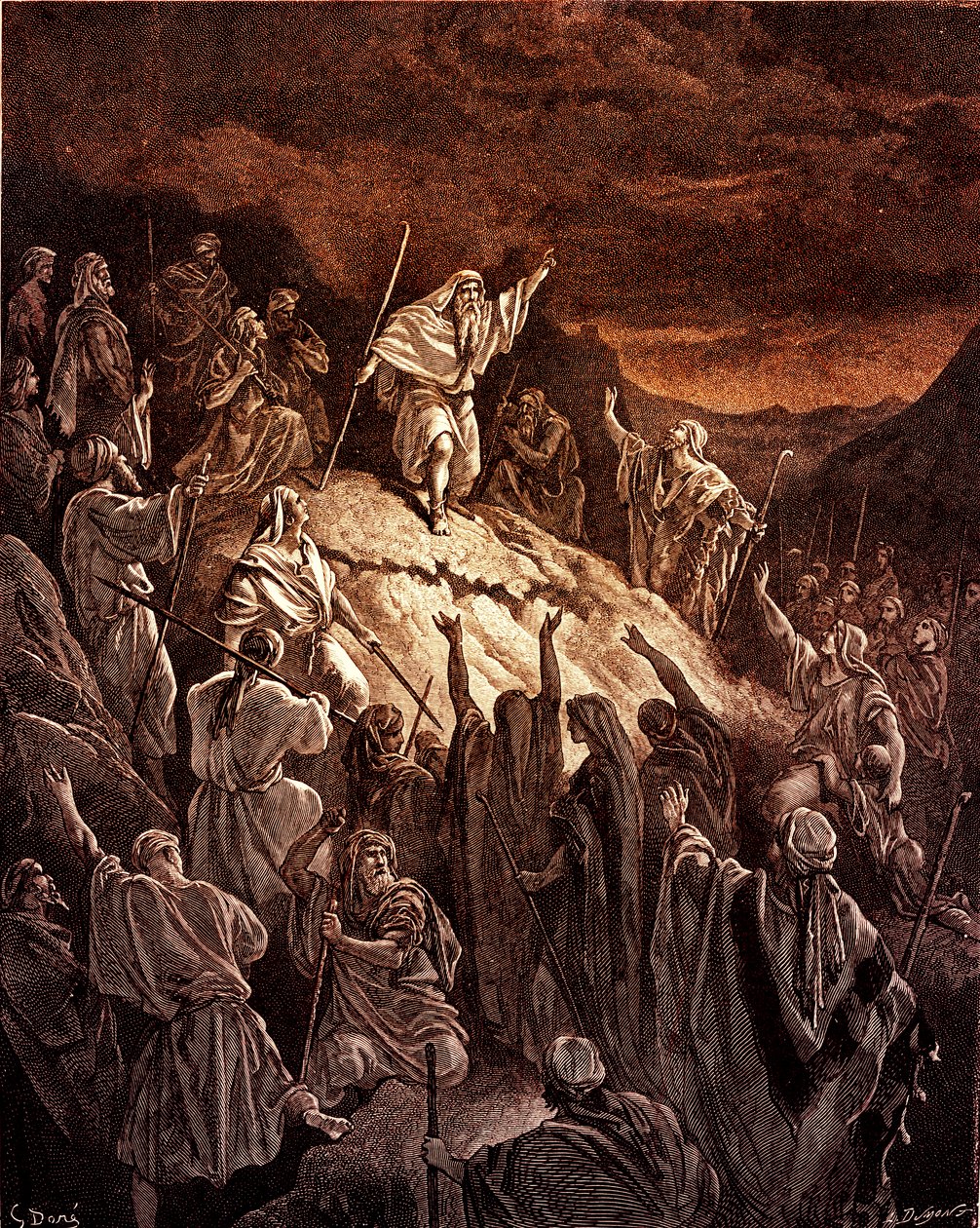 Mattathias appelliert an die jüdischen Flüchtlinge - Bibel von Gustave Dore