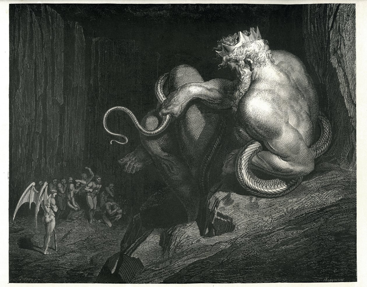 Minos: aus Der Hölle von Dante Alighieri von Gustave Dore