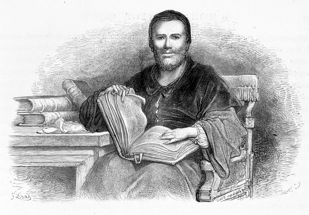 Porträt von Rabelais - von Gustave Doré von Gustave Dore