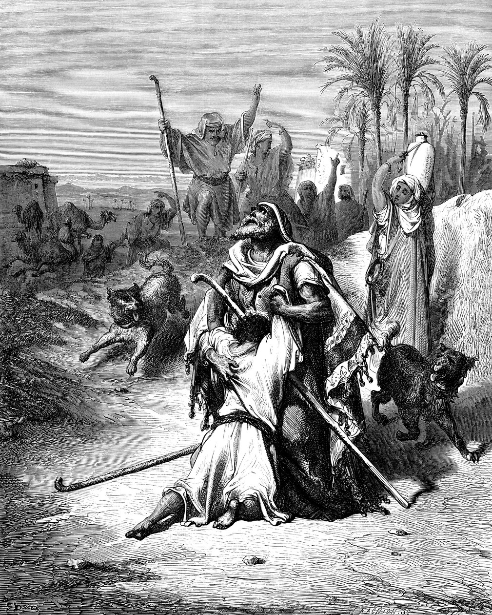 Rückkehr des verlorenen Sohnes, 1865-1866 von Gustave Dore