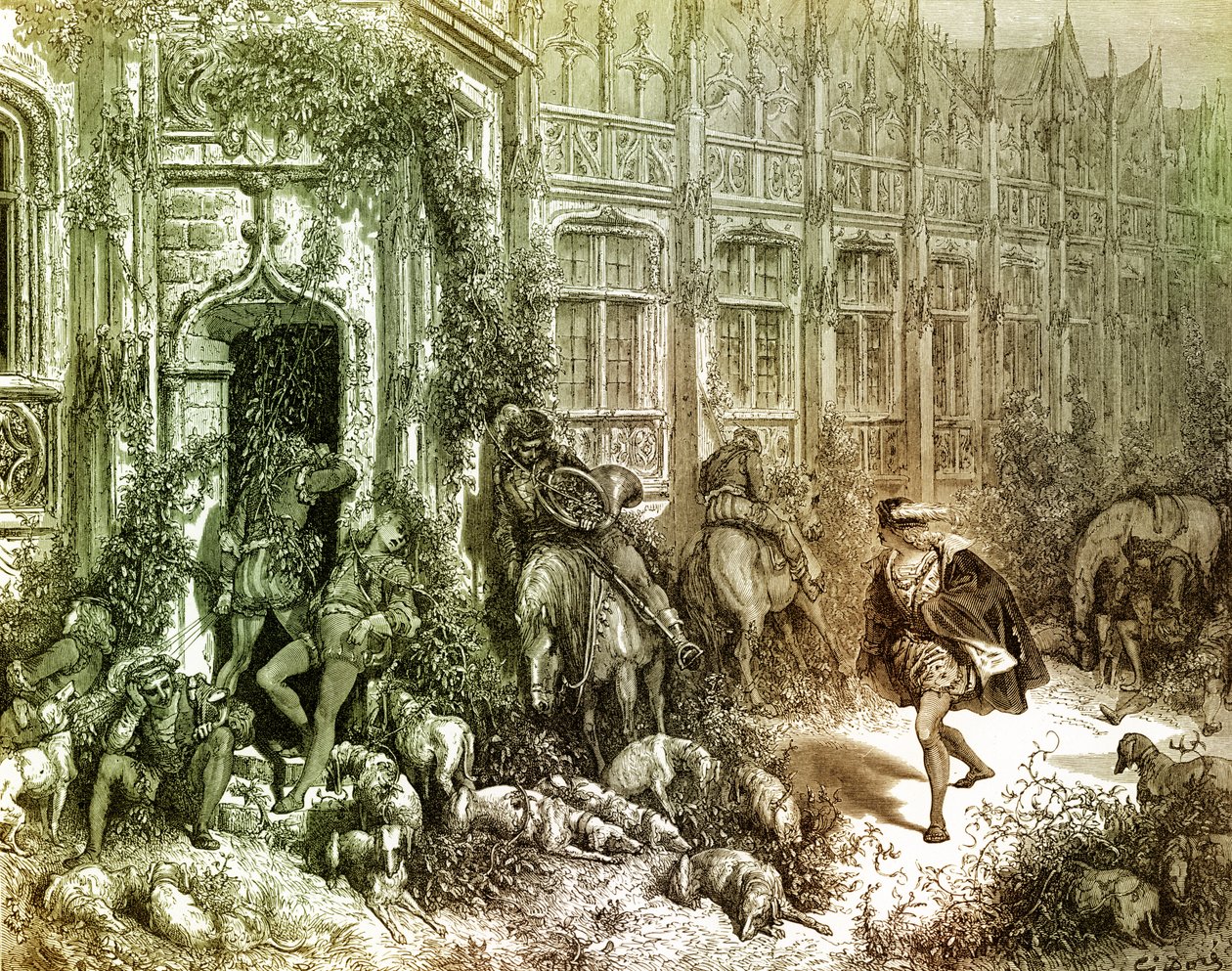 Dornröschen (Stich) von Gustave Dore