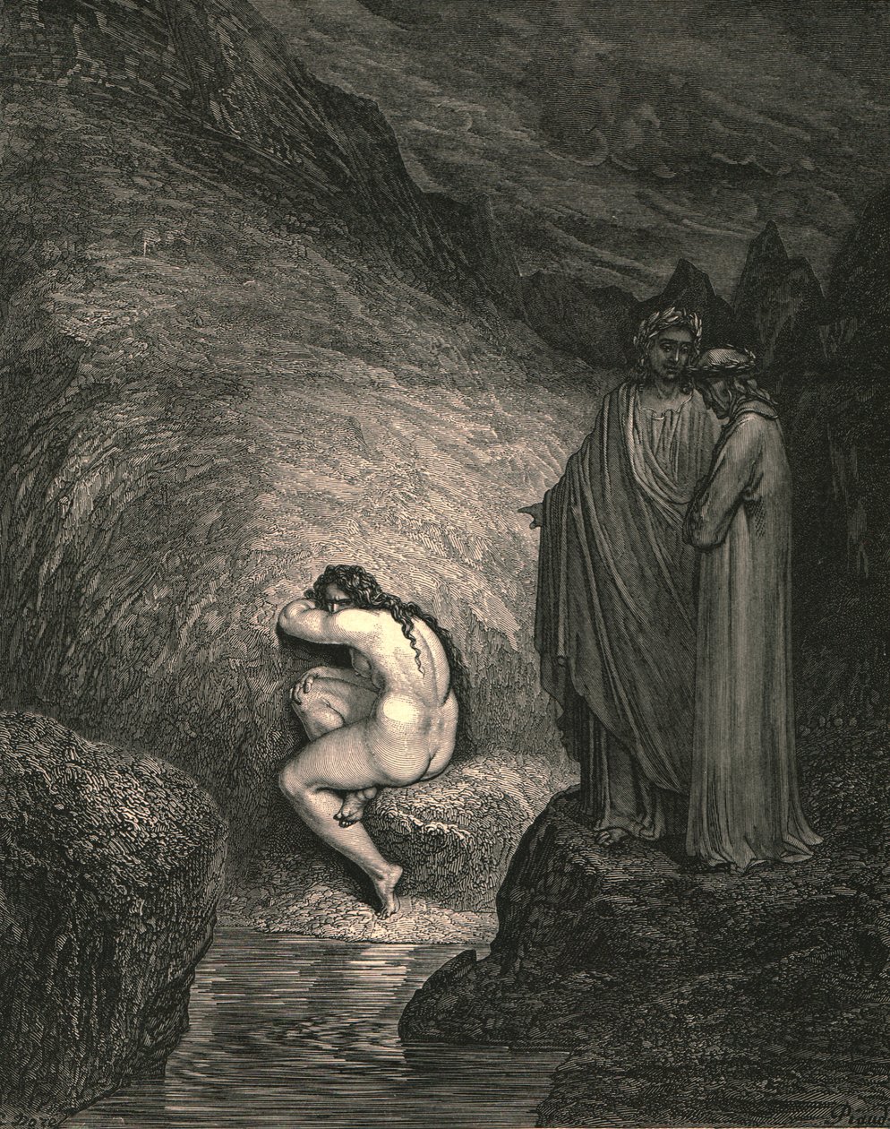 Das ist die alte Seele der elenden Myrrha, um 1890 von Gustave Dore