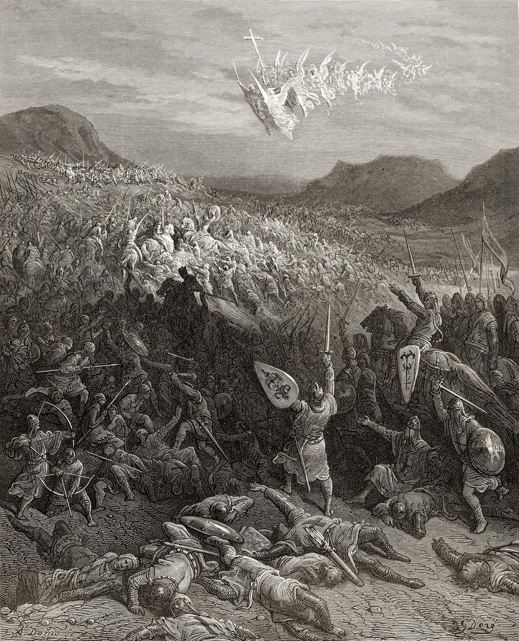 Die Schlacht von Nicaea im Jahr 1097, Illustration aus 