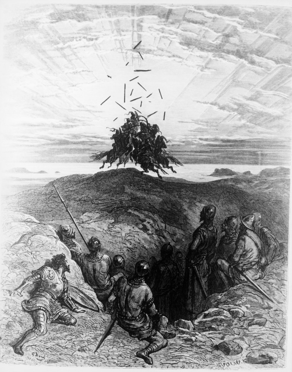 Der Wahnsinn des Orlando von Gustave Dore