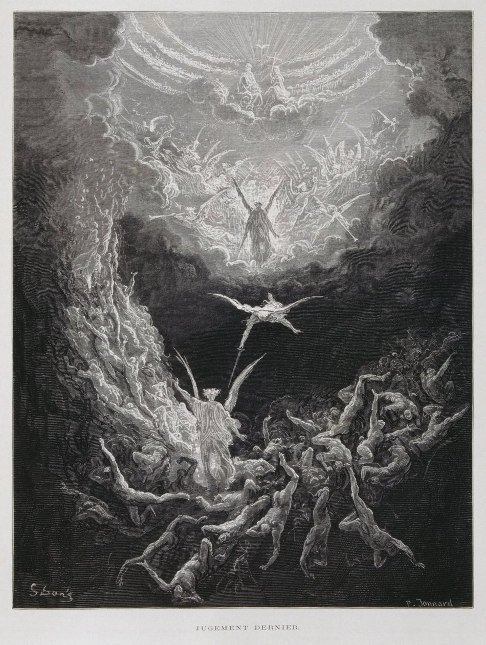Das Jüngste Gericht, Illustration aus der Dore-Bibel von Gustave Dore