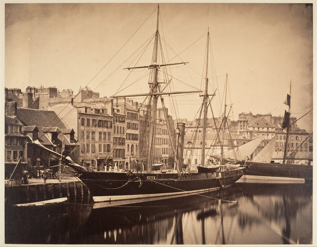 La Reine Hortense - Yacht des Kaisers, Havre von Gustave Le Gray