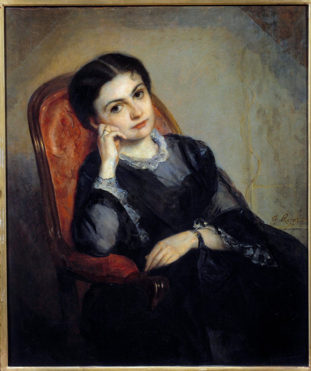 Porträt von Joulia Hogay, Viscount von Calonne von Gustave Ricard