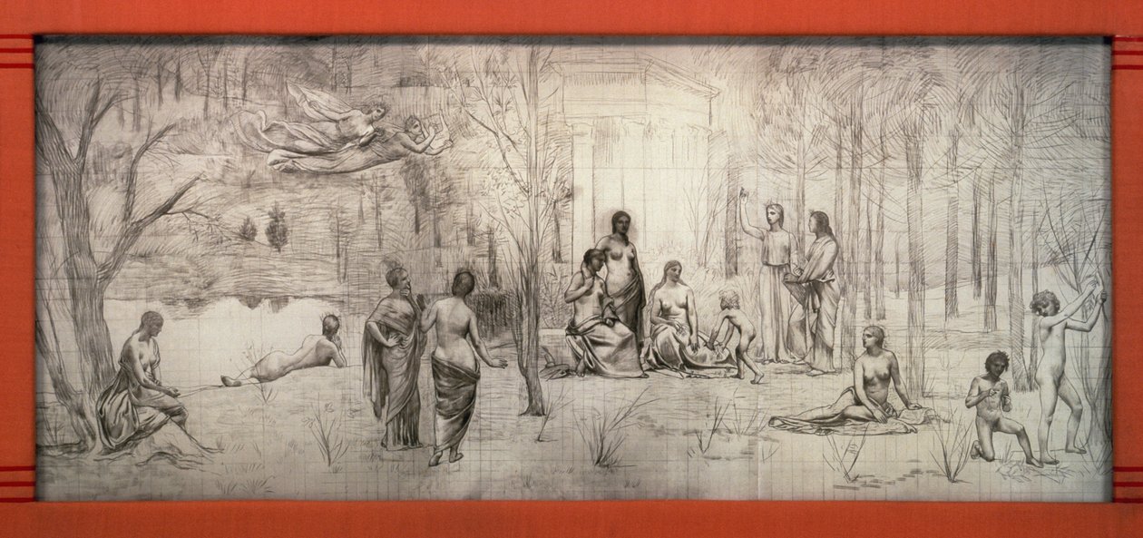 Jugendstilrahmen für Pierre Puvis de Chavannes