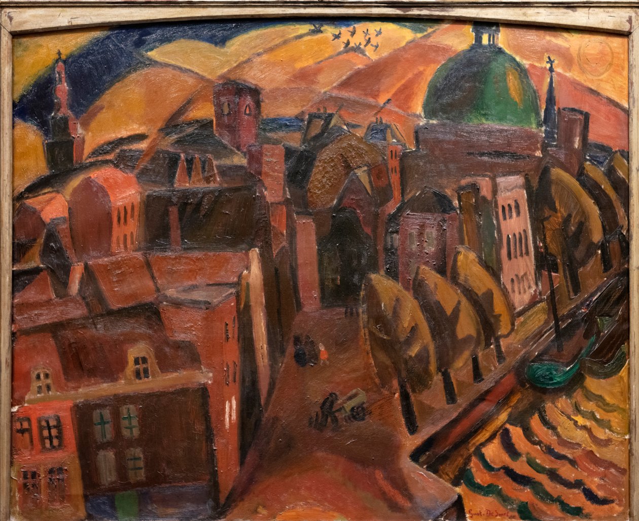 Kirche mit der grünen Kuppel von Gustave de Smet
