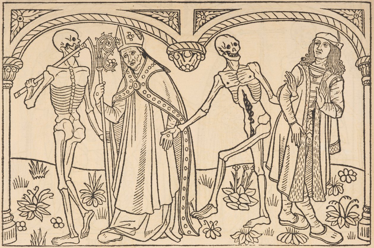 Der Tod nimmt den Bischof und den Edelmann, aus 