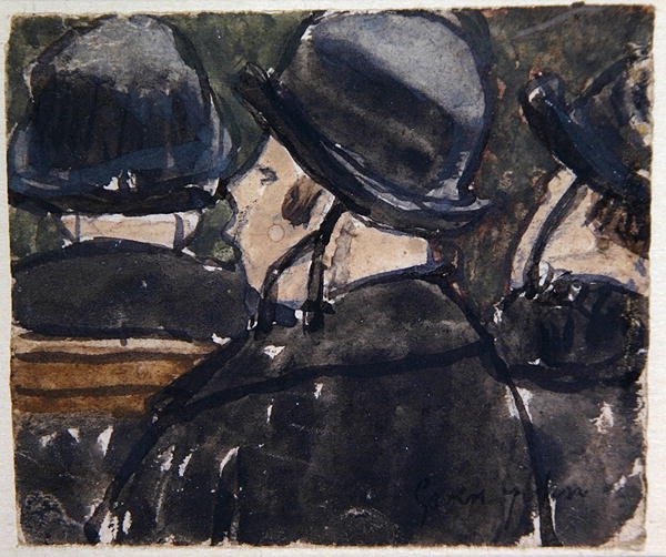 Hüte mit Bändern von Gwen John