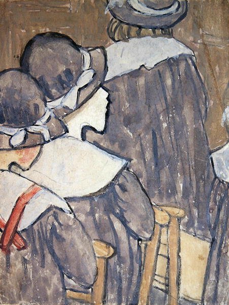 Kinder in einer Kirche von Gwen John