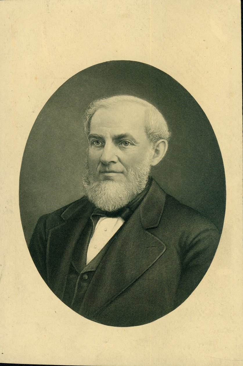Büste von Giles Franklin Filley im Anzug und Weste, nach links gedreht von H.B. Hall and Sons