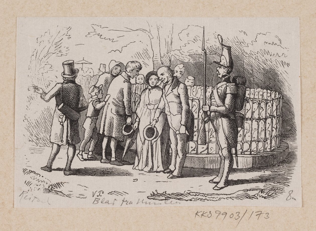 Illustration zu "Ein Blatt vom Himmel" in H.C. Andersen, "Märchen und Geschichten", Band 2 von H.P. Hansen