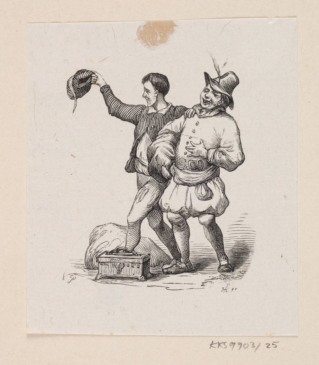 Illustration zu "Des Kaisers neue Kleider" in H.C. Andersen, "Märchen und Geschichten", Band 1 von H.P. Hansen