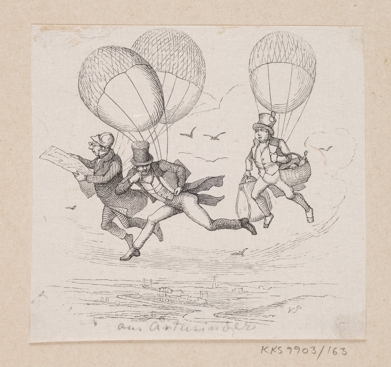 Illustration zu "Om Aartusinder" in H.C. Andersen, "Eventyr og Historier", Band 2 von H.P. Hansen