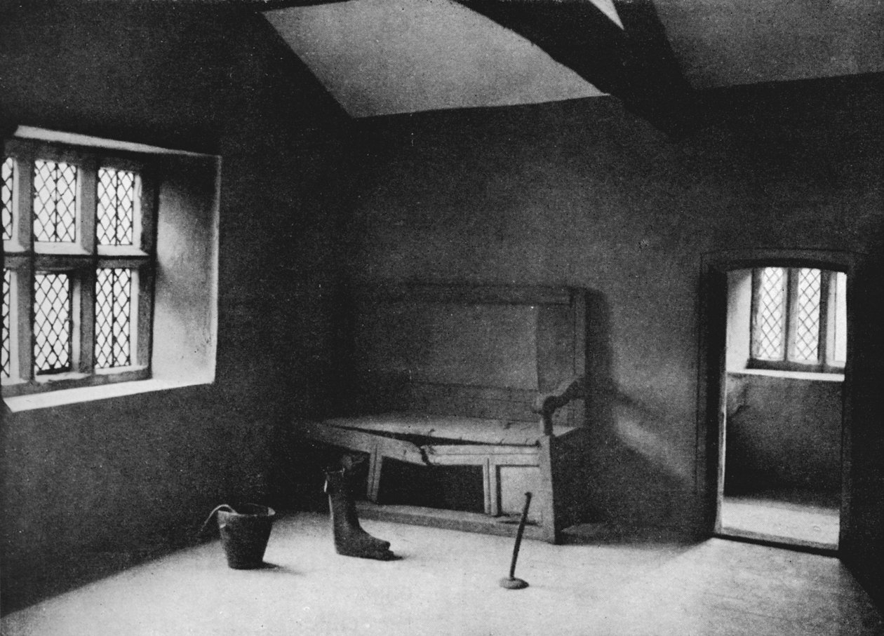 Innenraum von Robins Hoods Zimmer, um 1910, 1912 von H. Robinson